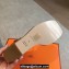 Hermes Hilda 80 sandals Brown in calfskin with iconic oversized Kelly buckle 2024