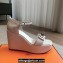 Hermes Hilda 80 sandals White in calfskin with iconic oversized Kelly buckle 2024