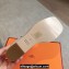 Hermes Hilda 80 sandals White in calfskin with iconic oversized Kelly buckle 2024