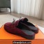 Hermes Iota mules Red in suede goatskin with iconic oversized Kelly buckle 2024