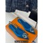 Louis Vuitton Heel 1.5cm LV Night Met Slingback Ballerinas in Satin Blue 2024