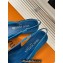 Louis Vuitton Heel 1.5cm LV Night Met Slingback Ballerinas in Satin Blue 2024