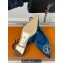 Louis Vuitton Heel 1.5cm LV Night Met Slingback Ballerinas in Satin Blue 2024