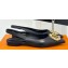 Louis Vuitton Heel 1.5cm LV Night Met Slingback Ballerinas in Leather Black 2024
