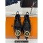 Louis Vuitton Heel 1.5cm LV Night Met Slingback Ballerinas in Leather Black 2024