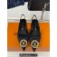 Louis Vuitton Heel 1.5cm LV Night Met Slingback Ballerinas in Satin Black 2024