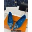 Louis Vuitton Heel 1.5cm LV Night Met Ballerinas in Satin Blue 2024