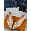 Louis Vuitton Heel 1.5cm LV Night Met Ballerinas in Satin Nude Pink 2024