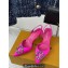 Louis Vuitton Heel 7cm/9cm LV Night Met Slingback Pumps in Satin Fuchsia 2024