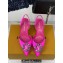 Louis Vuitton Heel 7cm/9cm LV Night Met Slingback Pumps in Satin Fuchsia 2024