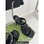 Gucci Heel 9.5cm slim Horsebit slide sandals 776643 Leather Black 2024