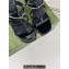 Gucci Heel 9.5cm slim Horsebit slide sandals 776643 Leather Black 2024