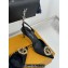 Louis Vuitton Heel 7cm/9cm LV Night Met Slingback Pumps in Satin Black 2024