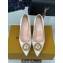 Louis Vuitton Heel 7cm/9cm LV Night Met Pumps in Satin Nude Pink 2024