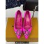 Louis Vuitton Heel 7cm/9cm LV Night Met Pumps in Satin Fuchsia 2024