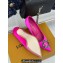 Louis Vuitton Heel 7cm/9cm LV Night Met Pumps in Satin Fuchsia 2024