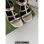 Gucci Heel 9.5cm slim Horsebit slide sandals 776643 Leather Gold 2024