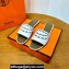 Hermes Gaelle sandals White in Calfskin with with signature "Chaine d'Ancre" embroidery Top Quality 2024