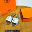 Hermes Gaelle sandals White in Calfskin with with signature "Chaine d'Ancre" embroidery Top Quality 2024