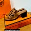 Hermes Izzy 60 sandals Brown in Calfskin with "H" cut-out Top Quality 2024