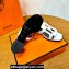 Hermes Izzy 60 sandals White in Calfskin with "H" cut-out Top Quality 2024