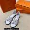 Hermes Santorini sandals White in Calfskin with "H" cut-out and Stitches details Top Quality 2024