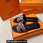 Hermes Oran sandals Nude Pink in suede goatskin with iconic "H" cut-out and rhinestone details Top Quality 2024