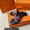 Hermes Oran sandals Nude Pink in suede goatskin with iconic "H" cut-out and rhinestone details Top Quality 2024