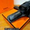 Hermes Oran sandals Black in velvet with iconic "H" cut-out details Top Quality 2024