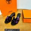 Hermes High heel Oasis sandals Purple in velvet with iconic "H" cut-out details Top Quality 2024