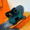 Hermes High heel Oasis sandals Green in velvet with iconic "H" cut-out details Top Quality 2024