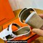 Hermes Invincible 50 sandals White in Calfskin with iconic Medor studs Top Quality 2024