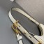 Prada Arqué leather shoulder bag 1BC194 White 2024