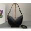 Prada Arqué leather shoulder bag 1BC194 Black 2024