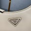 Prada Arqué leather shoulder bag 1BC194 Beige 2024