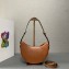 Prada Arqué leather shoulder bag 1BC194 Brown 2024