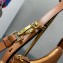 Prada Arqué leather shoulder bag 1BC194 Brown 2024