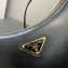 Prada Arqué leather shoulder bag 1BC194 Black 2024