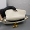 Prada Brushed leather shoulder bag 1BD345 White 2024