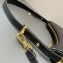 Prada Arqué leather shoulder bag 1BC194 Black 2024