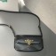 Prada Brushed leather shoulder bag 1BD339 Black 2024