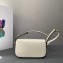 Prada Brushed leather shoulder bag 1BD339 White 2024