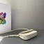 Prada Brushed leather shoulder bag 1BD339 White 2024