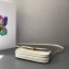 Prada Brushed leather shoulder bag 1BD339 White 2024