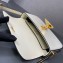 Prada Brushed leather shoulder bag 1BD339 White 2024
