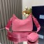 Prada Re-Edition 2005 Re-Nylon Hobo Bag 1BH204 Pink/Gold 2024