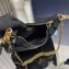 Prada Re-Edition 2005 Re-Nylon Hobo Bag 1BH204 Black/Gold 2024