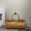 Prada Medium leather handbag with Short Handle 1BA426 Brown 2024