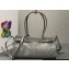 Prada Medium leather handbag with Long Handle 1BA426 Gray 2024
