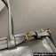 Prada Medium leather handbag with Long Handle 1BA426 Gray 2024